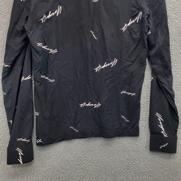 YoungLA Scarface Viscose Button Up Shirt Mens Size Small Black Model 804 - Picture 7 of 9